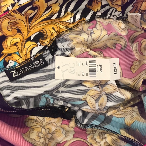 NWT stunning fleur-de-lis ⚜️ animal print overlay maxi skirt - Picture 10 of 15